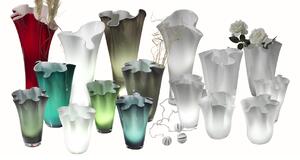 Váza WAVE MINI biely opal H13cm