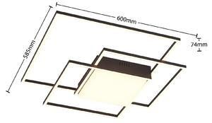 Stropné svietidlo Lindby Nelinka LED, čierne
