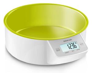 Sencor Sencor - Digitálna kuchynská váha 2xAAA biela/zelená FT0954 + záruka 3 roky zadarmo