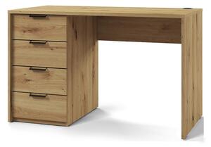 Písací stôl BAROLD, 140x75x60, dub artisan