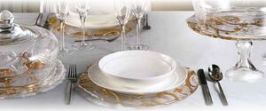 BISANZIO 4245.5 IVV HOME & TABLE podnos zlatý dekor /43x16cm H2cm