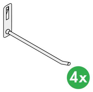 Kovový hák na perforovaný panel ELEMENT SYSTEM, 4 ks