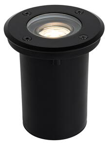 Moderné vonkajšie pozemné bodové svietidlo čierne 35 mm nastaviteľné IP65 - Delux