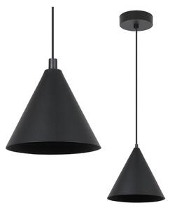 Závesné svietidlo Soho, 1x čierne kovové tienidlo, (fi 14cm)