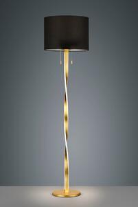 Stojatá lampa NANDOR E27/60W+LED2x7W, zlatá H160,5cm