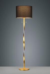 Stojatá lampa NANDOR E27/60W+LED2x7W, zlatá H160,5cm