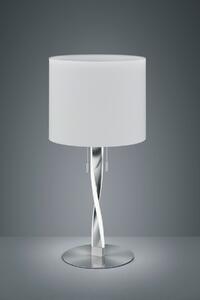 Stolná lampa NANDOR E27/40W+LED2x3W, Ni mat. H62cm