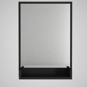 Kalune Design Nástenné zrkadlo s poličkou Costa 75x45 cm čierne