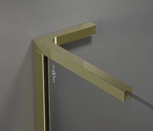 Mexen Kioto, profilová lišta typ L pre Walk-In sprchové zásteny, ľavá/pravá, zlatá lesklá, 800-03-50