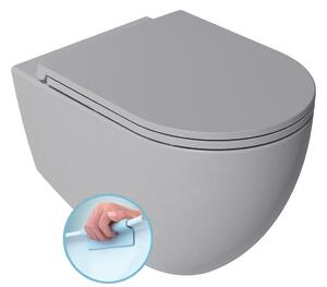 , INFINITY závesná WC misa, Rimless, 36,5x53cm, stone grey, 10NF02001-2V