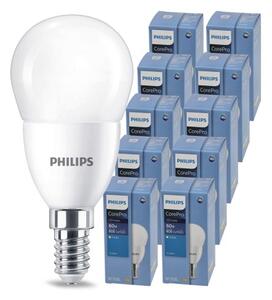 10x LED žiarovka E14 7W 806lm teplá farba 2700k 230v PHILIPS corepro