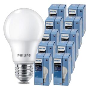 10x LED žiarovka PHILIPS E27 4,9W – teplá farba a úspora energie