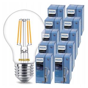 PHILIPS 10x LED žiarovka E27 s vláknom 7W 60W 806lm 2700k tepla biela