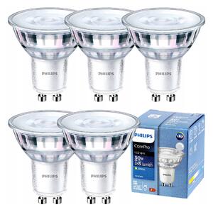 5x LED žiarovka PHILIPS GU10 4W 345lm 36° 2700k stmievateľná corepro