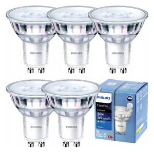 5x LED žiarovka PHILIPS GU10 4W 345lm 36° 2700k stmievateľná corepro