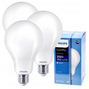 3x LED žiarovka PHILIPS E27 23W 3452lm výkonná 4000k eyecomfort corepro