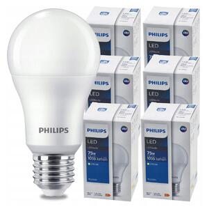 SADA 6 ks LED žiaroviek PHILIPS E27 10W 1055lm - tepla biela
