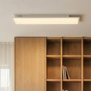 LED panel Arcchio Arthur, 120 x 30 cm, strieborný, 4000 K, Biela / opálová, Obývacia izba / jedáleň, Plast, Moderný, Stropné svetlo
