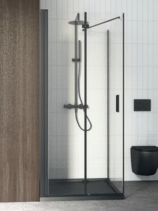 Oltens Superior obdĺžniková sprchová vanička 100x80 cm čierna 15002300