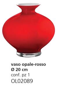 Váza AURORA červená D20cm