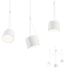 Redo 01-1825 - Luster na lanku DODO 3xE27/15W/230V pavúk biela