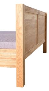 Masívna dubová posteľ Troja vrátane roštu - 160x200 cm