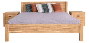 Masívna dubová posteľ Troja vrátane roštu - 160x200 cm