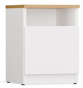 TP Living Nočný stolík Galax 30 cm dub artisan/biely