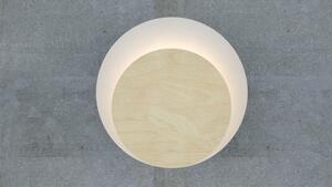 Emibig Circle nástenná lampa 1x20 W biela-drevená 970/1