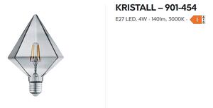 Žiarovka LED KRISTALL 901-454 dymová 4W E27