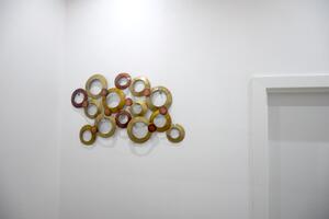 Medené kruhy (Kovová dekorácia na stenu)