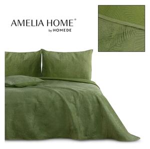 Zelený pléd na jednolôžko 170x210 cm Palsha - AmeliaHome