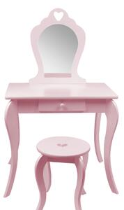 Detský toaletný stolík Lilly ružový