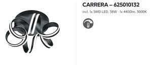 Závesné svietidlo CARRERA 625010132 čierne D45cm