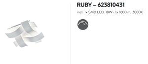 Stropné svietidlo RUBY LED18W