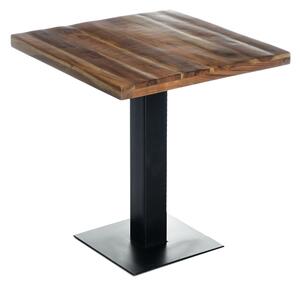 Jedálenský stôl GURU akácia forest/kov, 70x70 cm
