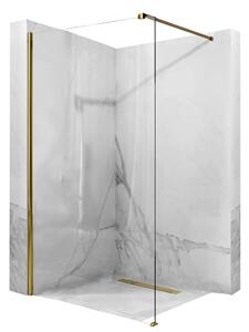 Rea Aero stena sprchovacieho kúta 100 cm zlatá lesklý/sklo priehľadné REA-K8440