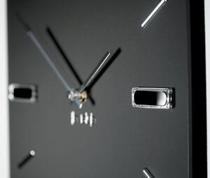 Dekorstudio Nástenné hodiny BRILLIANT čierno-strieborné