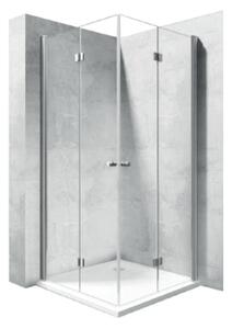 Rea Fold sprchové dvere 80 cm skladané chróm lesklá/priehľadné sklo REA-K7443