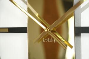 Dekorstudio Nástenné kovové hodiny UNIQUE zlaté