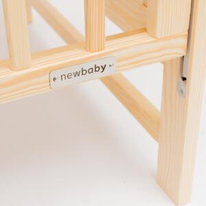 Detská postieľka New Baby BASIC so sťahovacou bočnicou prírodná