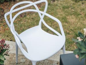 Biela plastová stolička KATO