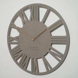 Dekorstudio Moderné drevené hodiny EKO Loft Adulto 50cm - sivé
