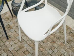 Biela plastová stolička KATO