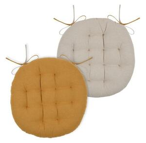 STOF Oboustranný podsedák na židli DUO 38 cm medový/béžový