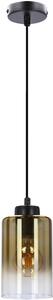 Candellux Aspra závesné svietidlo 1x60 W čierna-jantárová 31-16256