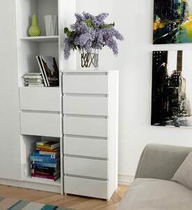 Ak furniture Komoda CL6 40 x 109 cm biela