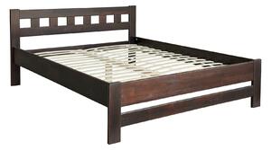 RIJANA drevená posteľ 140 cm, orech