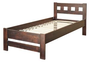 RIJANA drevená posteľ 90 cm, orech