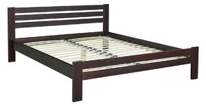 XELA drevená posteľ 160 cm, orech